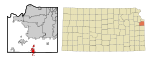 Johnson County Kansas Incorporated and Unincorporated areas Spring Hill Highlighted